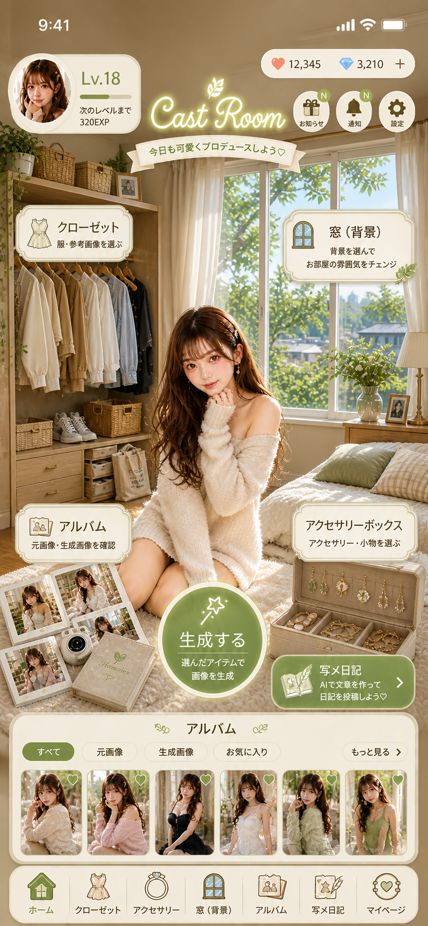 キャストアプリ メイン